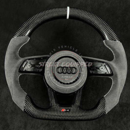 Audi Custom Carbon Steering Wheel - V1 Round Airbag