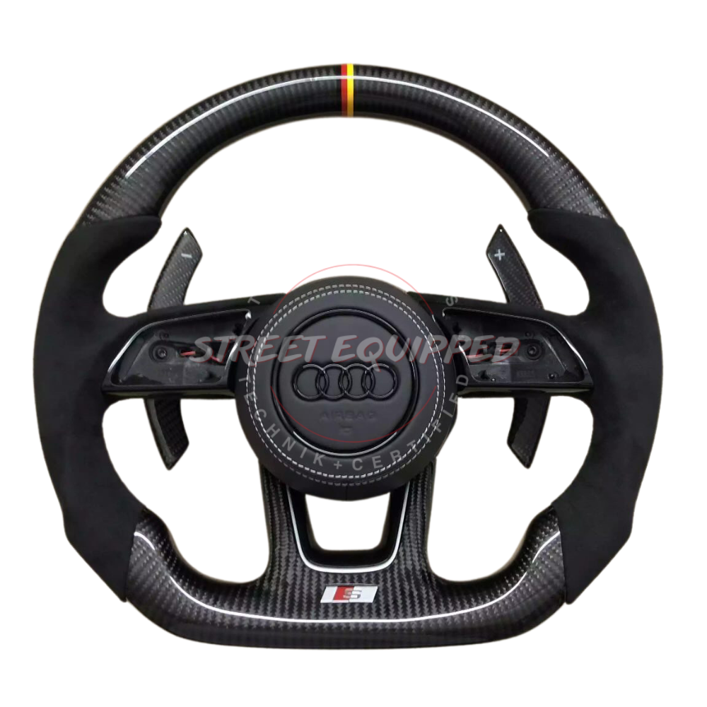 Audi Custom Carbon Steering Wheel - V1 Round Airbag